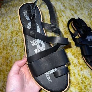 Sorel Black Sandals